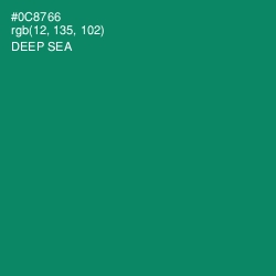 #0C8766 - Deep Sea Color Image