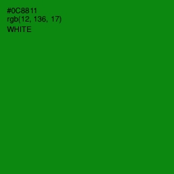 #0C8811 - Forest Green Color Image