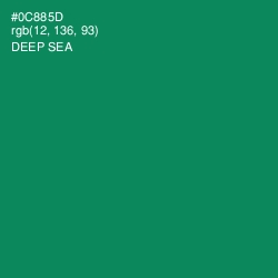 #0C885D - Deep Sea Color Image