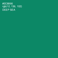 #0C8866 - Deep Sea Color Image