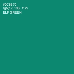 #0C8870 - Elf Green Color Image