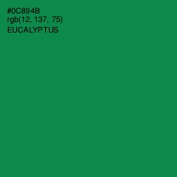 #0C894B - Eucalyptus Color Image