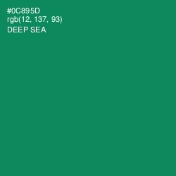 #0C895D - Deep Sea Color Image