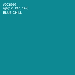 #0C8993 - Blue Chill Color Image