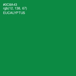 #0C8A43 - Eucalyptus Color Image