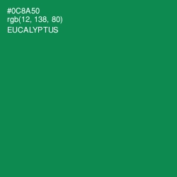 #0C8A50 - Eucalyptus Color Image