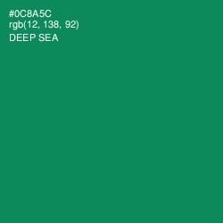 #0C8A5C - Deep Sea Color Image