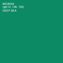 #0C8A64 - Deep Sea Color Image