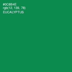 #0C8B4E - Eucalyptus Color Image