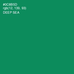 #0C8B5D - Deep Sea Color Image