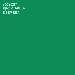 #0C8C57 - Deep Sea Color Image