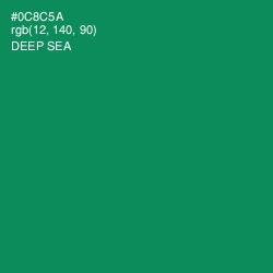 #0C8C5A - Deep Sea Color Image