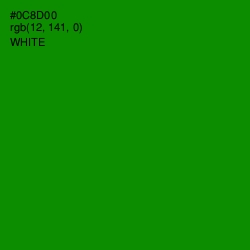 #0C8D00 - Forest Green Color Image