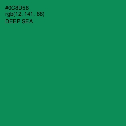 #0C8D58 - Deep Sea Color Image