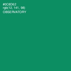 #0C8D62 - Observatory Color Image