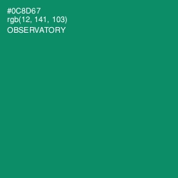 #0C8D67 - Observatory Color Image