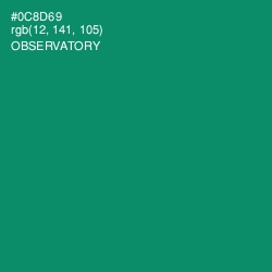 #0C8D69 - Observatory Color Image