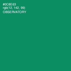 #0C8E63 - Observatory Color Image