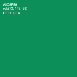#0C8F58 - Deep Sea Color Image