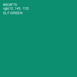 #0C8F70 - Elf Green Color Image