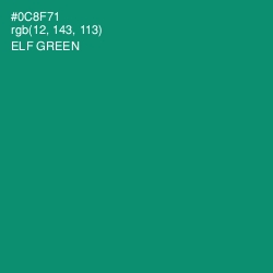 #0C8F71 - Elf Green Color Image