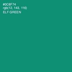 #0C8F74 - Elf Green Color Image