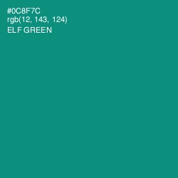 #0C8F7C - Elf Green Color Image