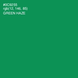 #0C9255 - Green Haze Color Image