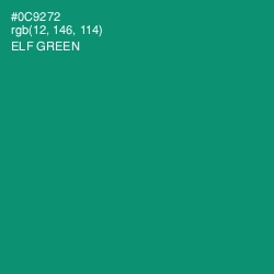 #0C9272 - Elf Green Color Image