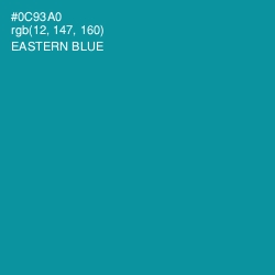 #0C93A0 - Eastern Blue Color Image