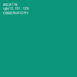 #0C977B - Observatory Color Image