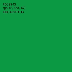 #0C9943 - Eucalyptus Color Image