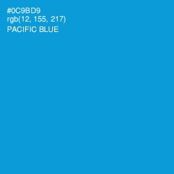 #0C9BD9 - Pacific Blue Color Image