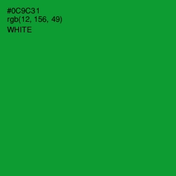 #0C9C31 - Forest Green Color Image