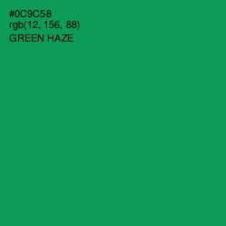 #0C9C58 - Green Haze Color Image