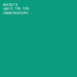 #0C9C7E - Observatory Color Image