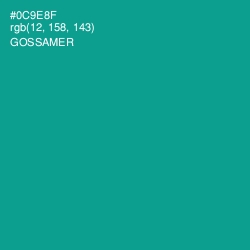 #0C9E8F - Gossamer Color Image