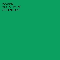 #0CA060 - Green Haze Color Image