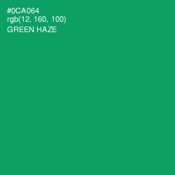 #0CA064 - Green Haze Color Image