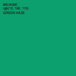 #0CA06E - Green Haze Color Image