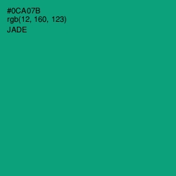 #0CA07B - Jade Color Image