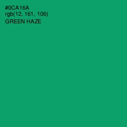 #0CA16A - Green Haze Color Image