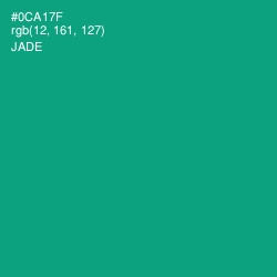 #0CA17F - Jade Color Image