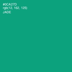 #0CA27D - Jade Color Image