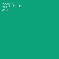 #0CA37A - Jade Color Image