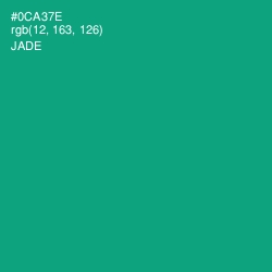 #0CA37E - Jade Color Image
