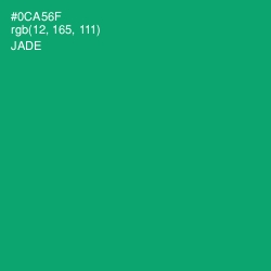 #0CA56F - Jade Color Image