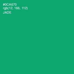 #0CA670 - Jade Color Image