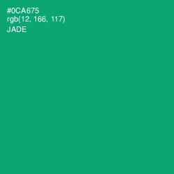 #0CA675 - Jade Color Image