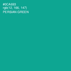 #0CA693 - Persian Green Color Image